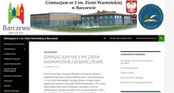 Desktop Screenshot of gimnazjum.barczewo.pl