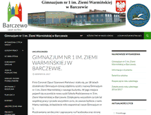 Tablet Screenshot of gimnazjum.barczewo.pl